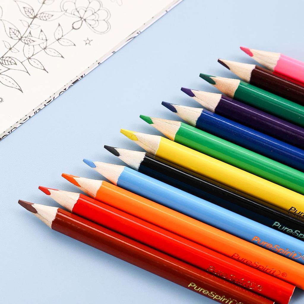 12-Color Oil-Based Colored Pencils for Students - Hand-Painted Graffiti & Creative Drawing Stationery Set.