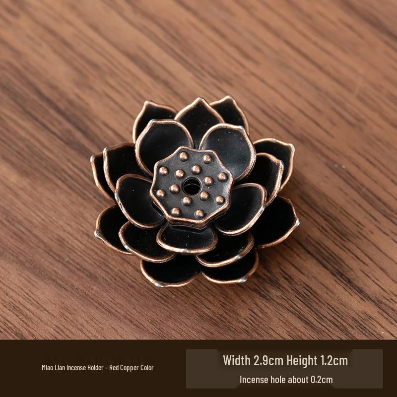 Antyczny dwuwarstwowy uchwyt na kadzidło lotosowe na ceremonię herbaty i kadzidło Buddy, wielopory palnik na kadzidło sandałowe.