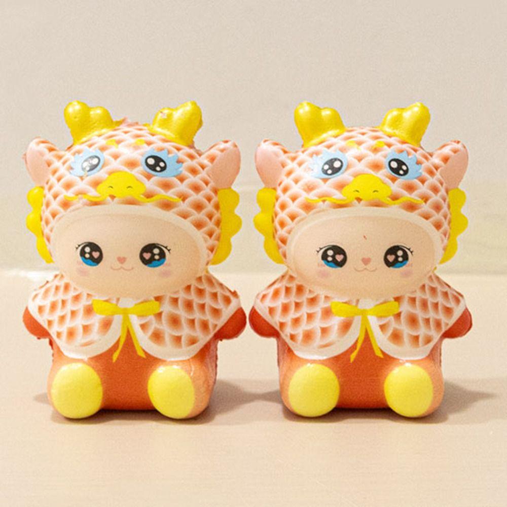 

Slow Rebound Stress Relief Dragon Toy Cartoon Animal Dragon Squeeze Toy Kids Holiday Gift зелений