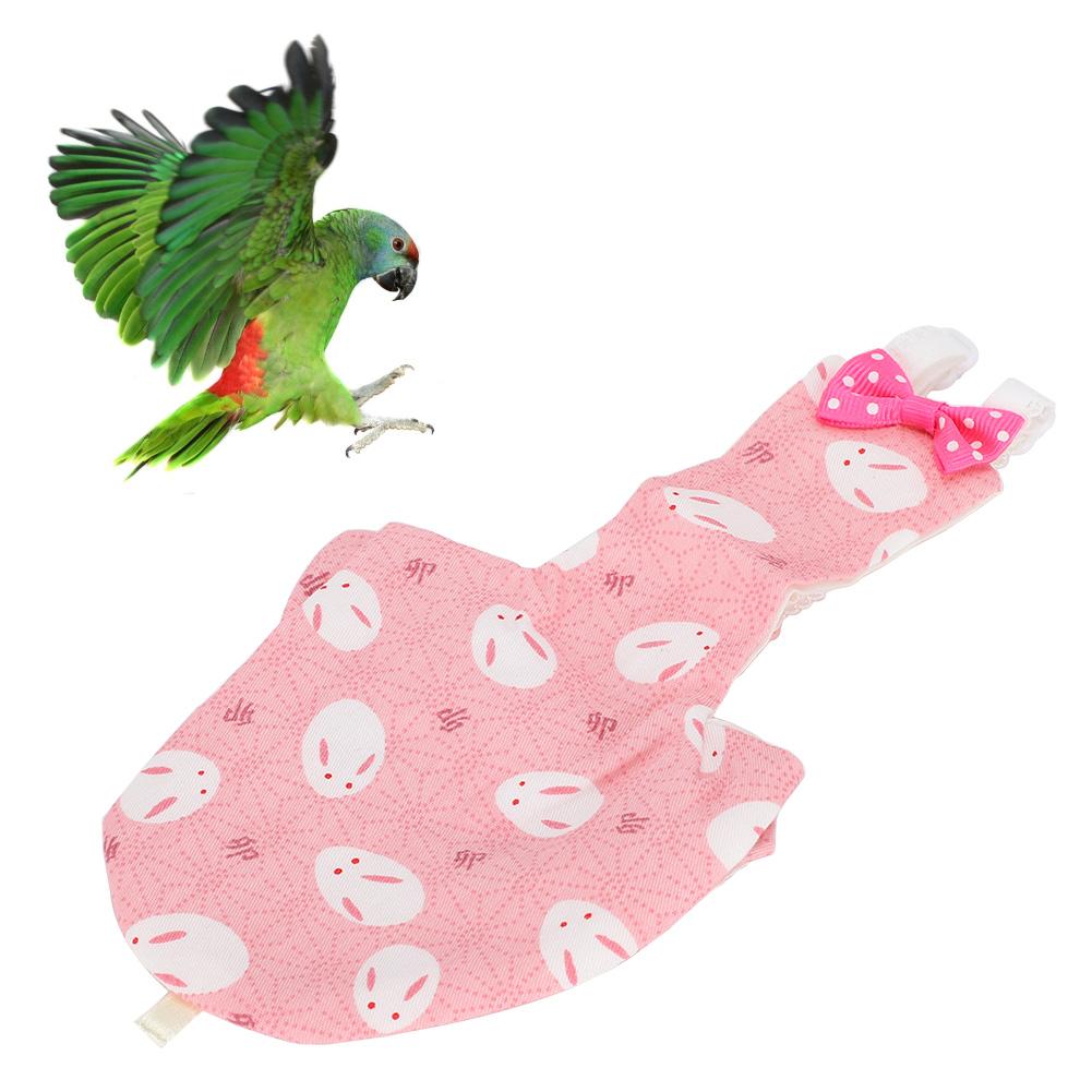 Pet Bird Cute Diaper Clothes Washable Diaper Urine Nappies Flight Suit for Mini Parrot