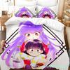 Ranma 1/2 Bedding Set Single Twin Full Queen King Size Bed Set Adult Boys Bedroom Duvetcover Sets 3D Print Anime Bed Sheet Set
