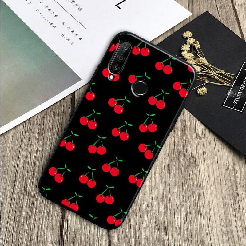 Food Fruit Red Cherry For Huawei Nova 7i 3i 8i 11 12i 10 9 SE Y60 Y61 Y70 Y72 Y73 Y90 Y91 P20 P30 Pro P40 Lite Case