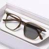 New Fashion Photochromic Myopia Glasses Retro Square Large Frame Anti-blue Light Goggles Men and Women Reading Glasses