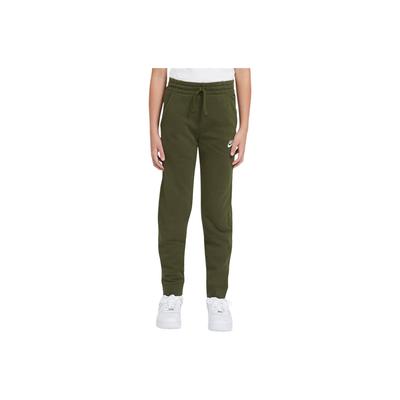 Kids  Knitted Sports Pants Logo Print Solid Color Casual Kids Pants Green DA0864-326