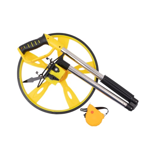 HFS(R) Distance Meter, Road Measure, Walking Measure, Road Counter, Landscaping, Construction, Carpentry, Foldable, Mechanical, 99,999.9m, with Stand