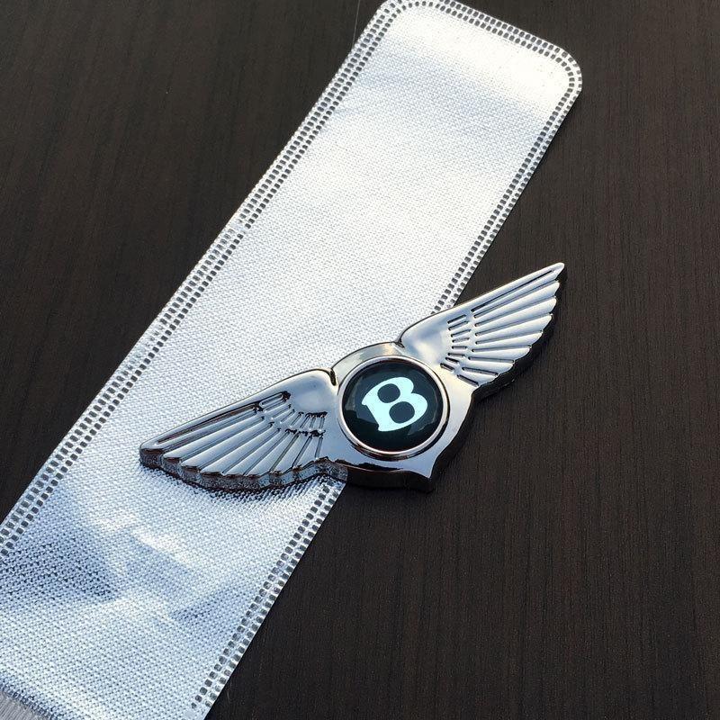 

3D Metal Car Emblems Badge Stickers Body Decoration Sticker Accessories For Bentley Flying Spur Continental GT Bentayga Mulsanne