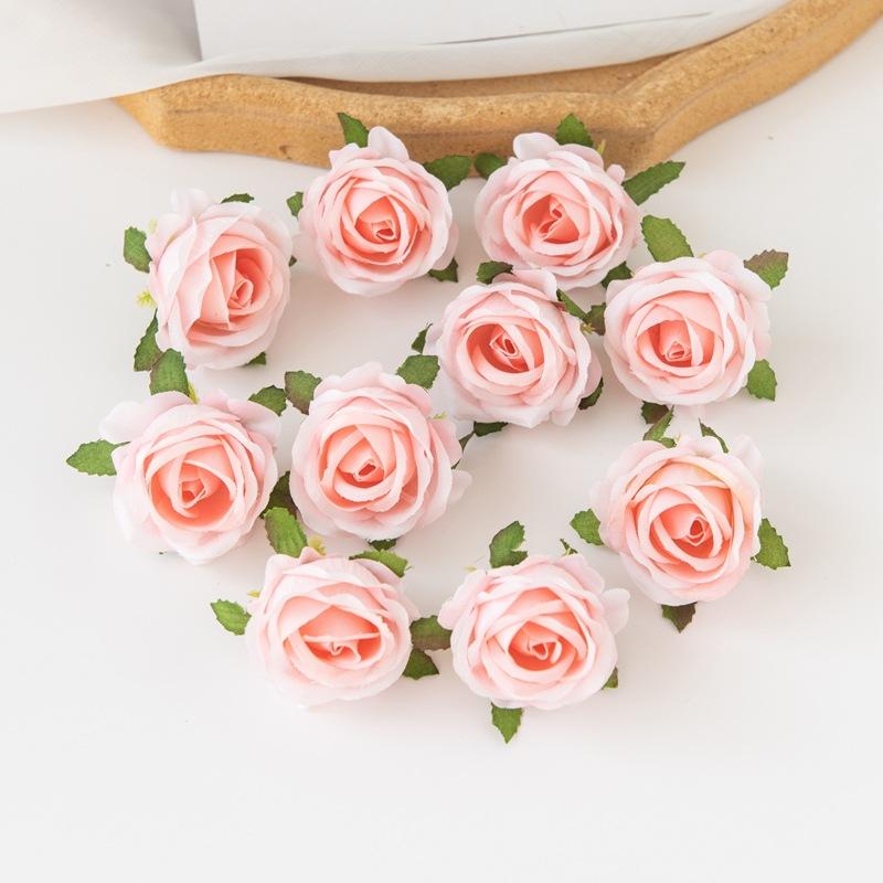 Mori Simulation Rose Flowers Silk Flowers Diy Handmade Wreath Fake Flowers Wedding Gift Box Decoration Accessories Flower Wall Set Shooting Prop