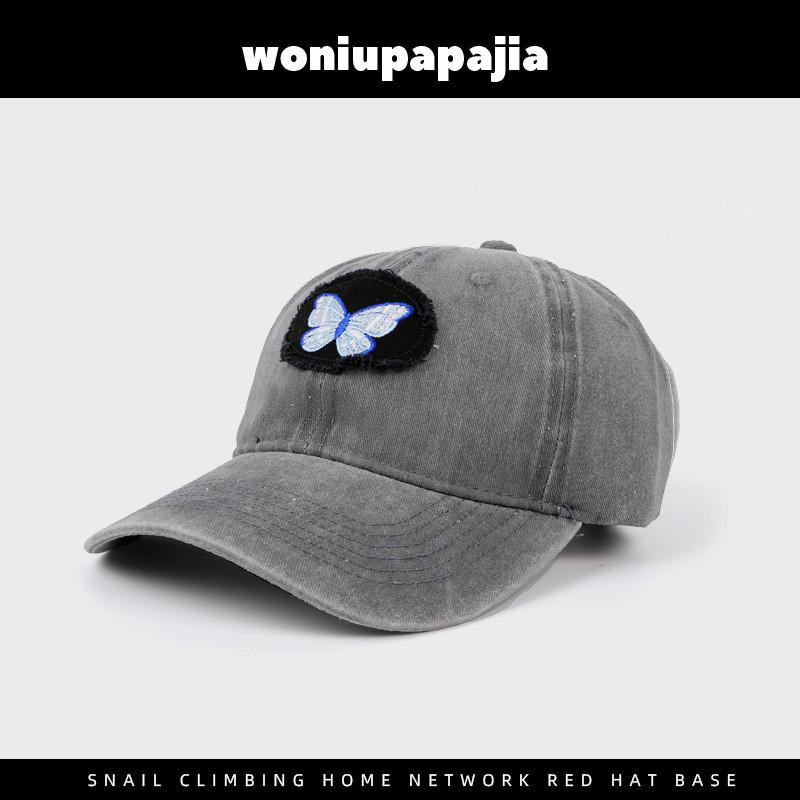 Stylish Wide Brim Denim Baseball Cap With Sweet Bow For Women In Trendy Colors