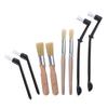 4pcs Coffee Brush Set Espresso Brush Kit Include Wooden Coffee Grinder Machine Cleaning Brush and Nylon Espresso Brush