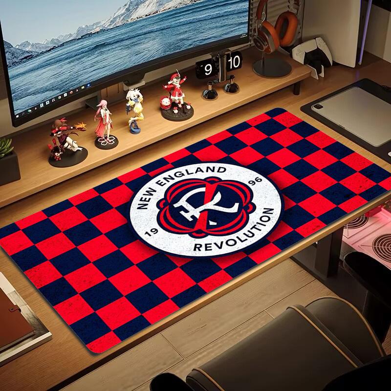 New England Revolution Color Mouse Pad Large Gaming Table Cushion Non-slip Laptop Tablet Big Mousepad XXL Mat Mini PC Playmat With Lock edge