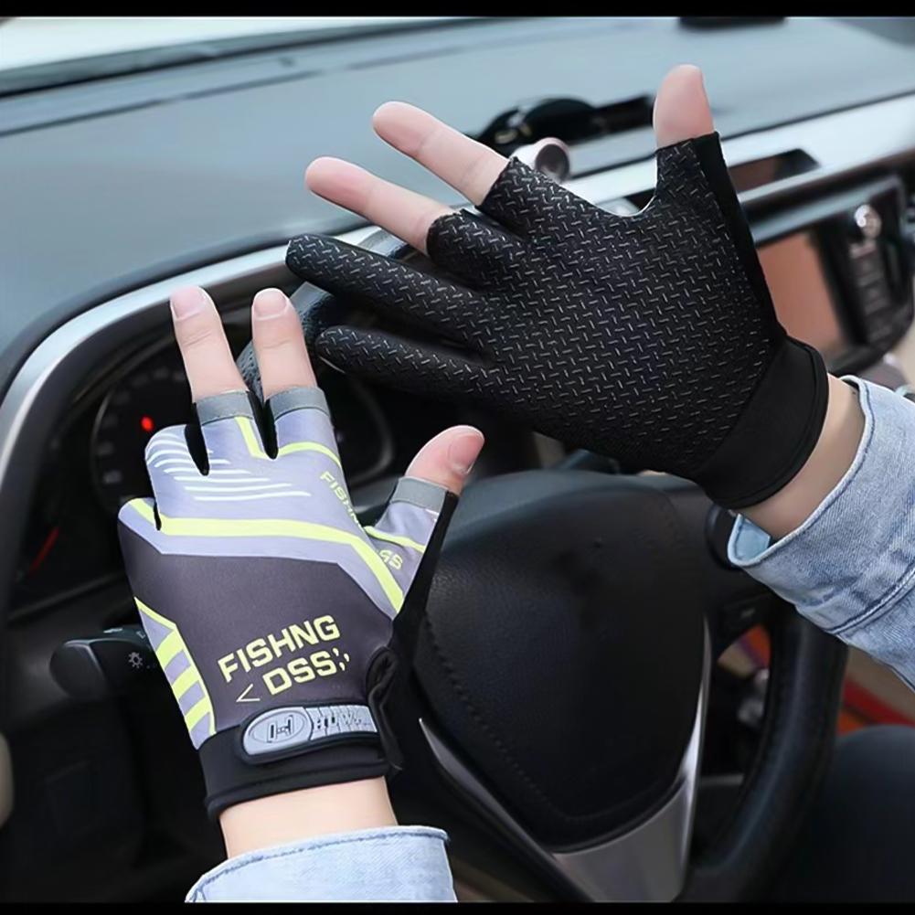 Mănuși de pescuit anti-alunecare, rezistente la uzură, de vară, pentru exterior, respirabile, pentru pescuit, ciclism, sporturi, îmbrăcăminte de pescuit