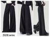 Women's Black Casual Slimming Wide-Leg Suit Pants (Spring/Autumn 2026)