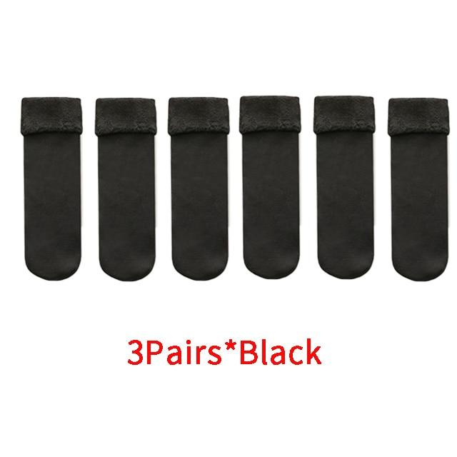 Frauen Winter Warm Verdicken Thermische Weiche Casual Einfarbig Socken Wolle Kaschmir Hause Schnee Stiefel Samt Hause Boden Socke