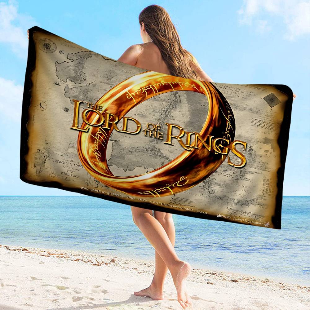 T-The L-Lords Of The R-Rings Microfiber Blanket Quick Drying Beach Towels Oversized Printing Super Absorbent Pool Towel Blanket
