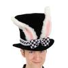 Easter Hat Cosplay Holiday Party Decorative High Hat with Ears Velvet Rabbit Ear Party Hats Ears Crazy Hat Costume Accessories