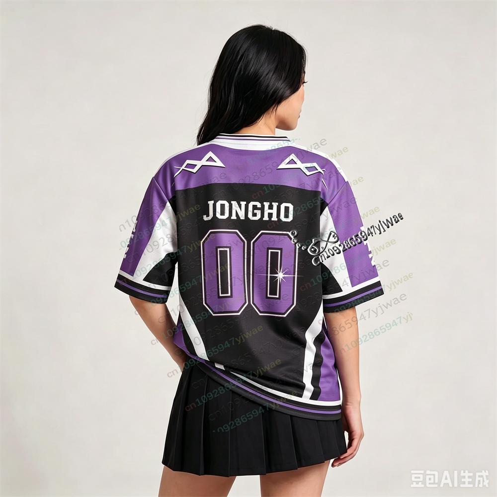 2026 ATEEZ World Tour Jersey Members Printed Tee Fashion Casual Streetwear Top Fan Top Summer Men Woman T-Shirt