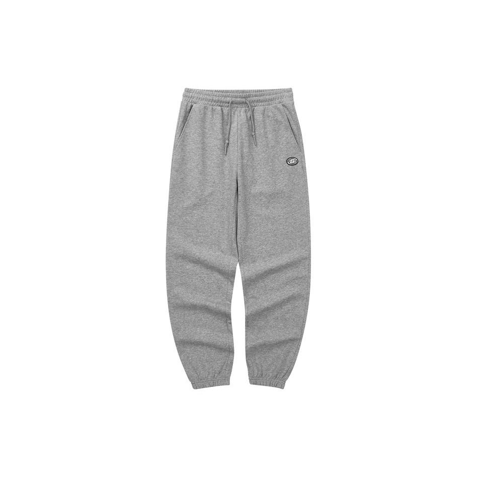 Skechers Solid Color Lace-Up Cuffed Outdoor Knitted Sports Pants Women bottoms Light-Gray L224W051-004F S