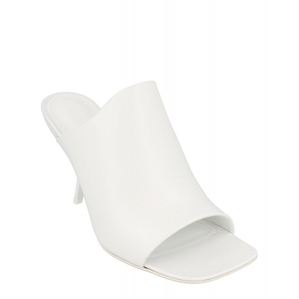 Salvatore Ferragamo Era Leather Mules White