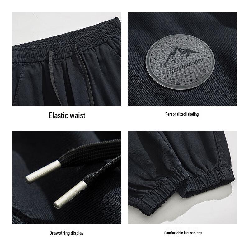 JEANSWEST Men's Pure Cotton Tapered Cargo Pants