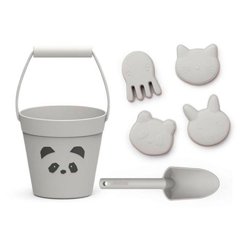 

Детский набор инструментов для песка, силиконовые пляжные игрушки, летние игры в воде, детские забавные игры, форма для милых животных, мягкая игрушка для купания, детская игрушка D-6Pcs