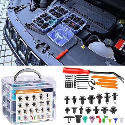 Kit di Riparazione Paraurti Auto Paraurti Pannello di Finitura Porta Fermo Spina a Pressione Rivetto