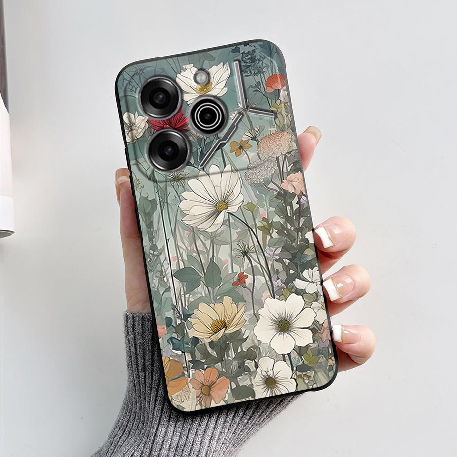 phone Case For Tecno Pova 6 Pro 5G Soft Silicone Back Cover For Tecno Pova 6 5G Case Cute Cartoon Protection Phone Cover Coque