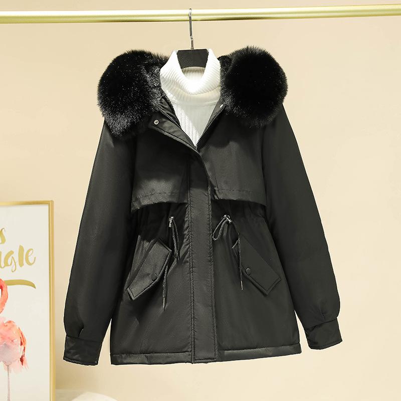 Cotton-padded Jacket Women's Short Winter Cotton-padded Clothes Overcome Coat.