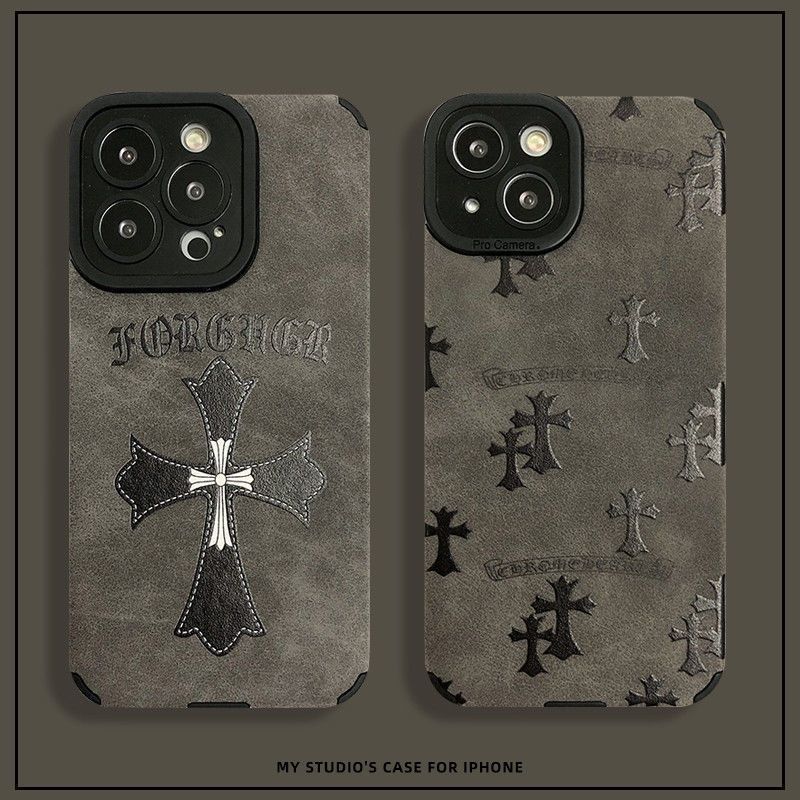 The Cross Is Suitable for IPhone16ProMax The Apple Phone Case Is Dirt Resistant Fully Covered with Suede and Has A Soft Shell That Is Shockproof