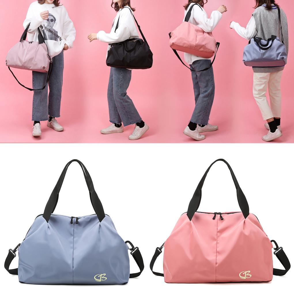 Travelling Bag Solid Color Replacement Telescopic Large Capacity Single Shoulder Lifting Handle Fitness Yoga Bags Pouch