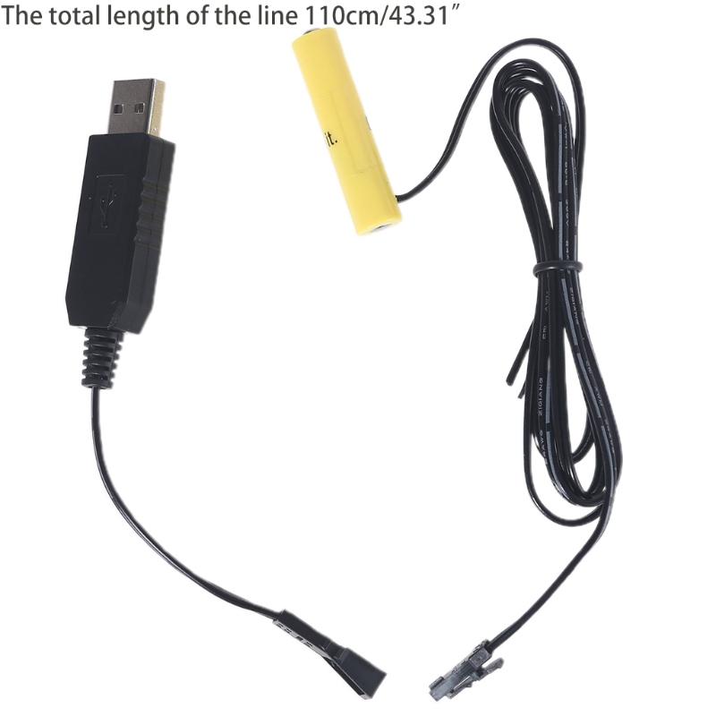 USB To AAA 2AAA 3AAA 4AAA Battery Eliminator Power Cable for Remote Control Toys Christmas Light Lamp Flashlight Clock