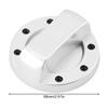 Car Modification Fuel Oil Cover High Temperature Resistant Lightweight Plastic Silver 68mm for