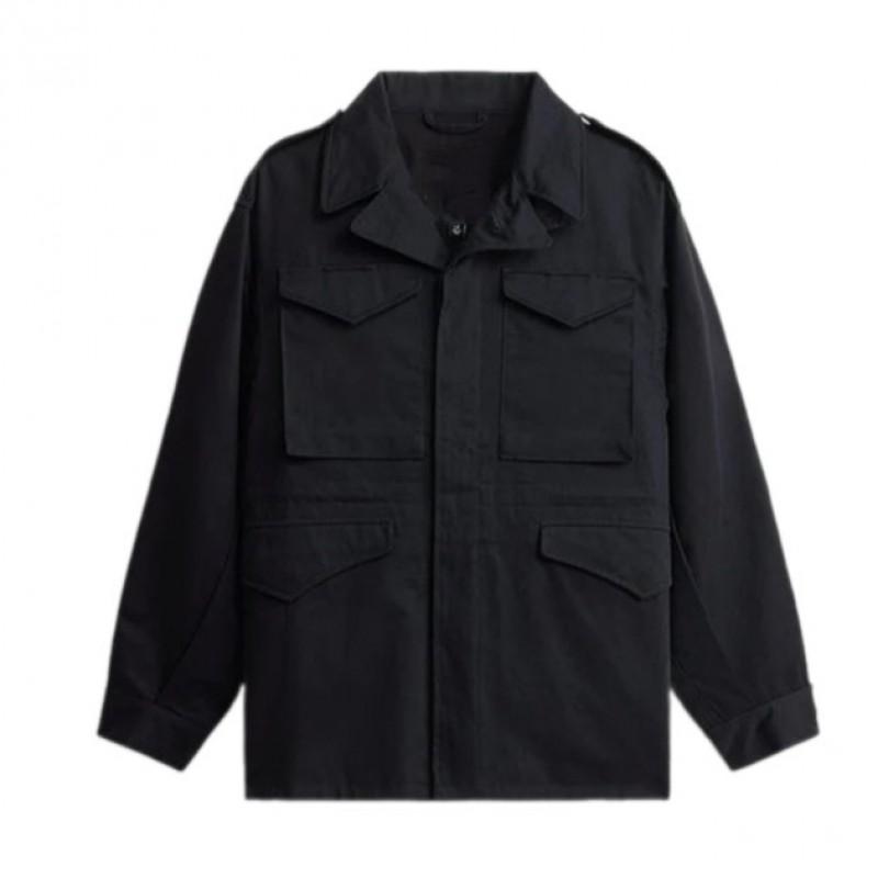 Mens Outdoor Field Coat Multi-Pocket Solid Color Casual Jacket Daily Wear