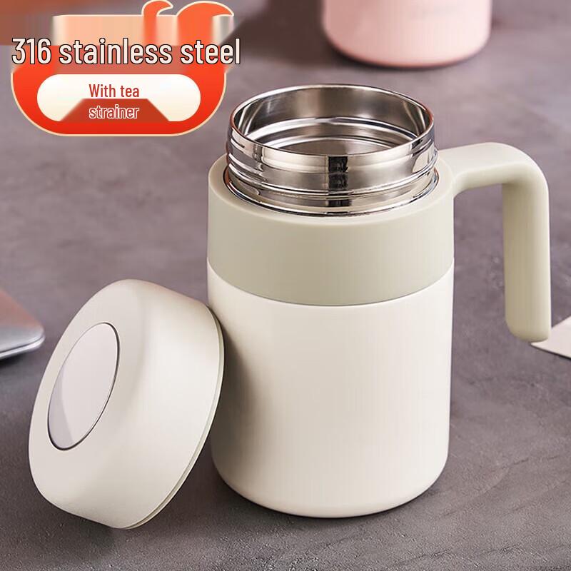 MOZHOU Tea Infuser Thermos with Handle, 500ml