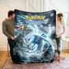 Free Shipping! HD Pokemon Lugia Print Blanket Warm Soft Comfortable Home Travel Blanket Sofa Bedding Cover Blanket Gift for Kids