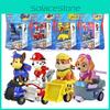 Paw Patrol Redningsracere 4-pakning Ekte Rullende Hjul Kjæledyr Actionfigurer Bil Leketøy