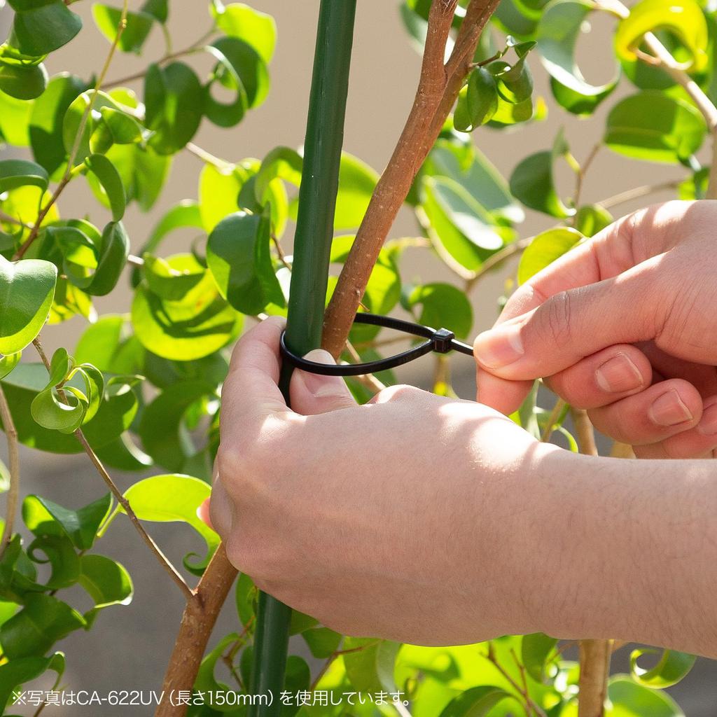 Sanwa Supply Cable Ties Weather Length Width Pack of (Outdoor Use, Resistant, 380mm, 7.6mm, 50) CA-626UV