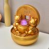 Exquisite Desktop Landscape Lamp with Lucky Cat, Money Tree, and Humidifier - Creative Gift Ornament