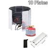 8//9/10/16 Plates Camping Stove Windscreen Aluminum Alloy Folding Stove Windscreen Ultralight Windproof Screen Windshield