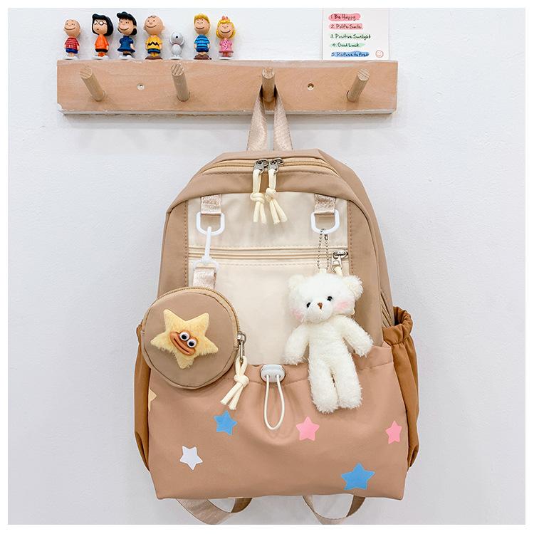 School Bag Fashionable Foreign Air Bag Male and Female Treasure Cute Cartoon School Bag Casual Trend Snacks Shoulder Back