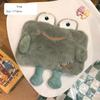 Cute Plush Rechargeable Hot Water Bottle Explosion-Proof Warm Water Bag 2025 New Model Black Warm Baby Girl Hand Warmer
