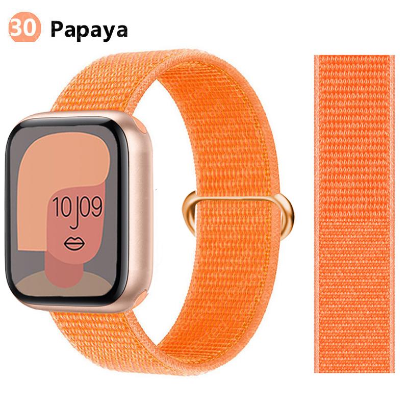 2pcs Straps For Apple Watch Band 44mm 40mm 45mm 46mm 42mm 49mm 41mm Nylon Loop Bracelet iwatch Series 10 9 8 7 6 5 3 se ultra 2