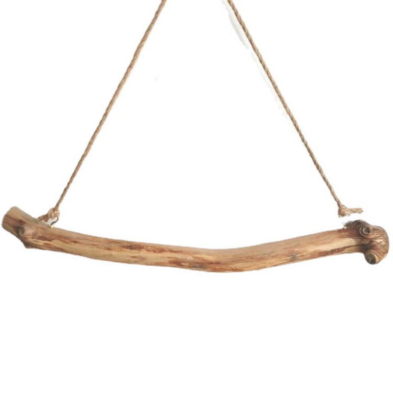 Retro Wooden Driftwood Wall-Mounted Jewelry Rack Hook