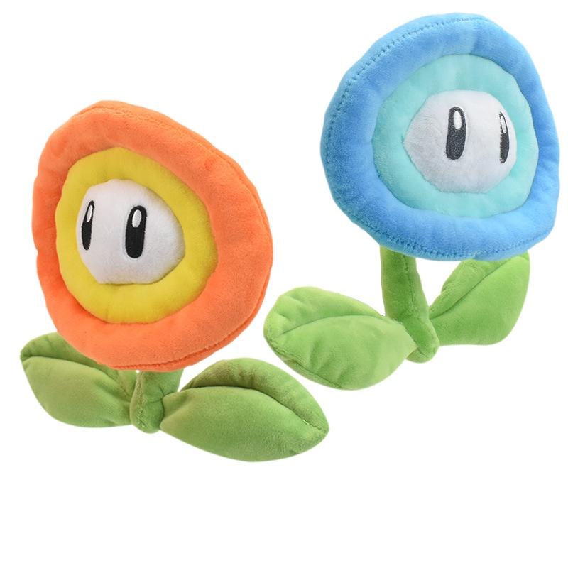 New Mario Plush Orange Flame Blue Ice Sunflower Soft Toy 18cm