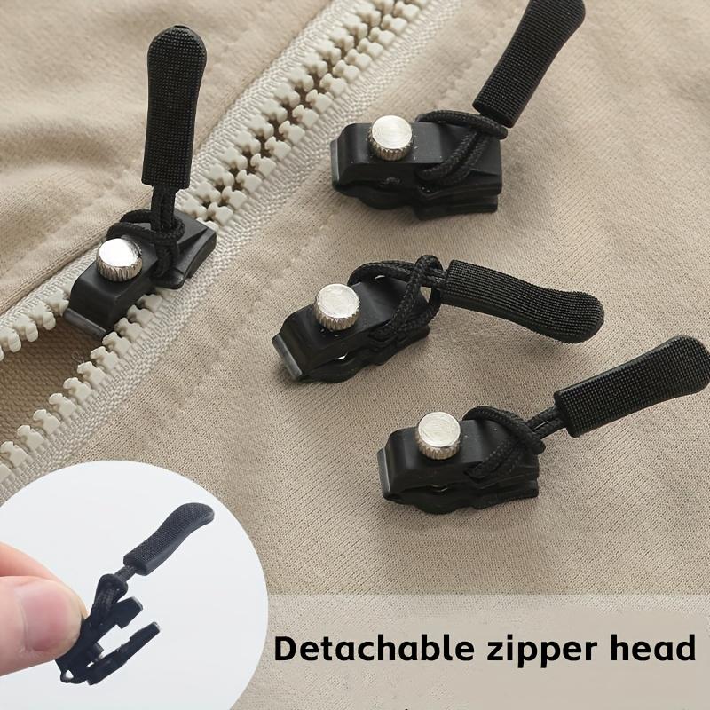 2pcs Universal Zipper Repair Kit Metal Replacement Sliders for Luggage, Backpacks Clothing