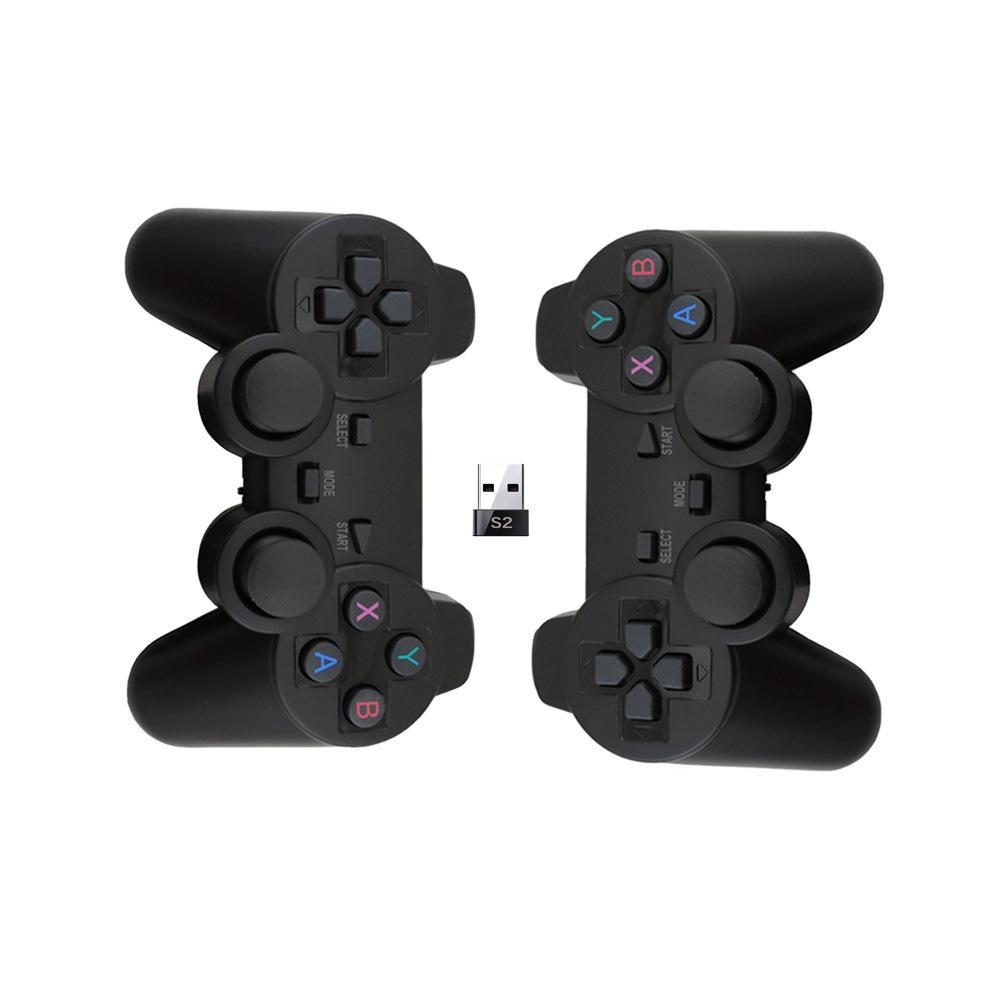 015D Double 2.4G Wireless Game Controller with Dual S2 Receivers, Motor-Free, Compatible with S2 Game Box