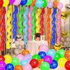 100 stuks 80 cm Lange Spiraalballon met Mini Pomp Verjaardagsfeest Kamer Decoratie Props Kleur Artistieke Ballon Achtergrond Decor