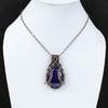 Lapis Lazuli Pendant Copper Wire Wrapped Pendant Handmade Gemstone Pendant Copper Jewelry Wire Wrapped Jewelry For Gift Lapis Lazuli Jewelry