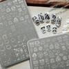 Sturdy Stainless Steel Nails Stamp Plate with Detailed Pattern for Home Nails Designs Applications