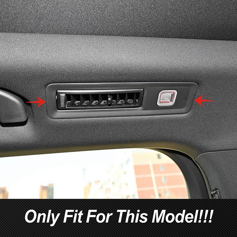 Car Styling Roof Air Outlets Frame Decoration Cover Trim For BYD Tang 2025 Carbon Fiber Color Interior Accessories