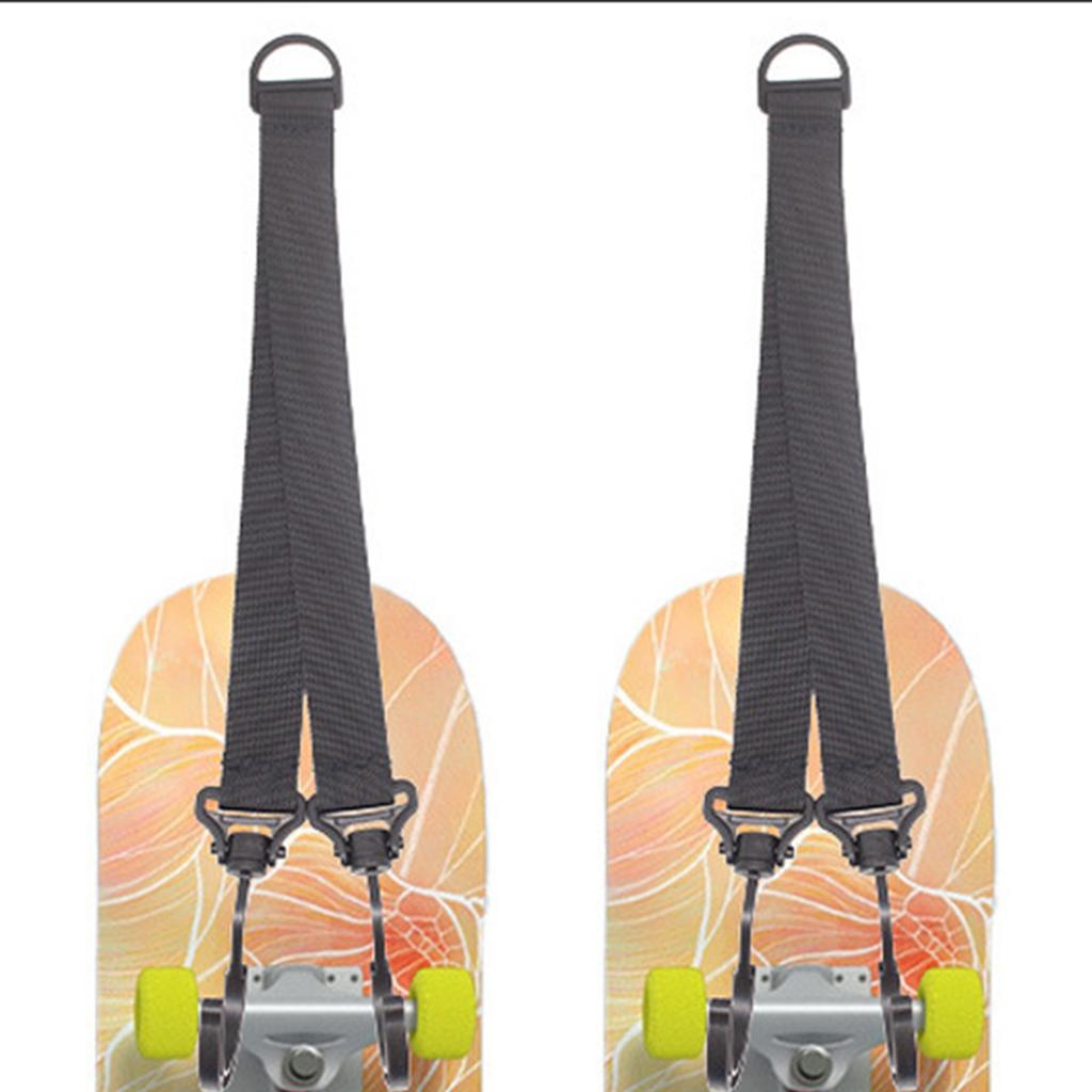 Longboard Hanging Strap Skateboard Holder Portable Organizer Heavy Duty Sled Board Door Rear Hook Strap Easy to Use